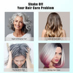 Instant Dark Red Wine Burgundy Hair Dye Shampoo - 3 in 1 Long-Lasting Color for Gray Hair, Men and Women