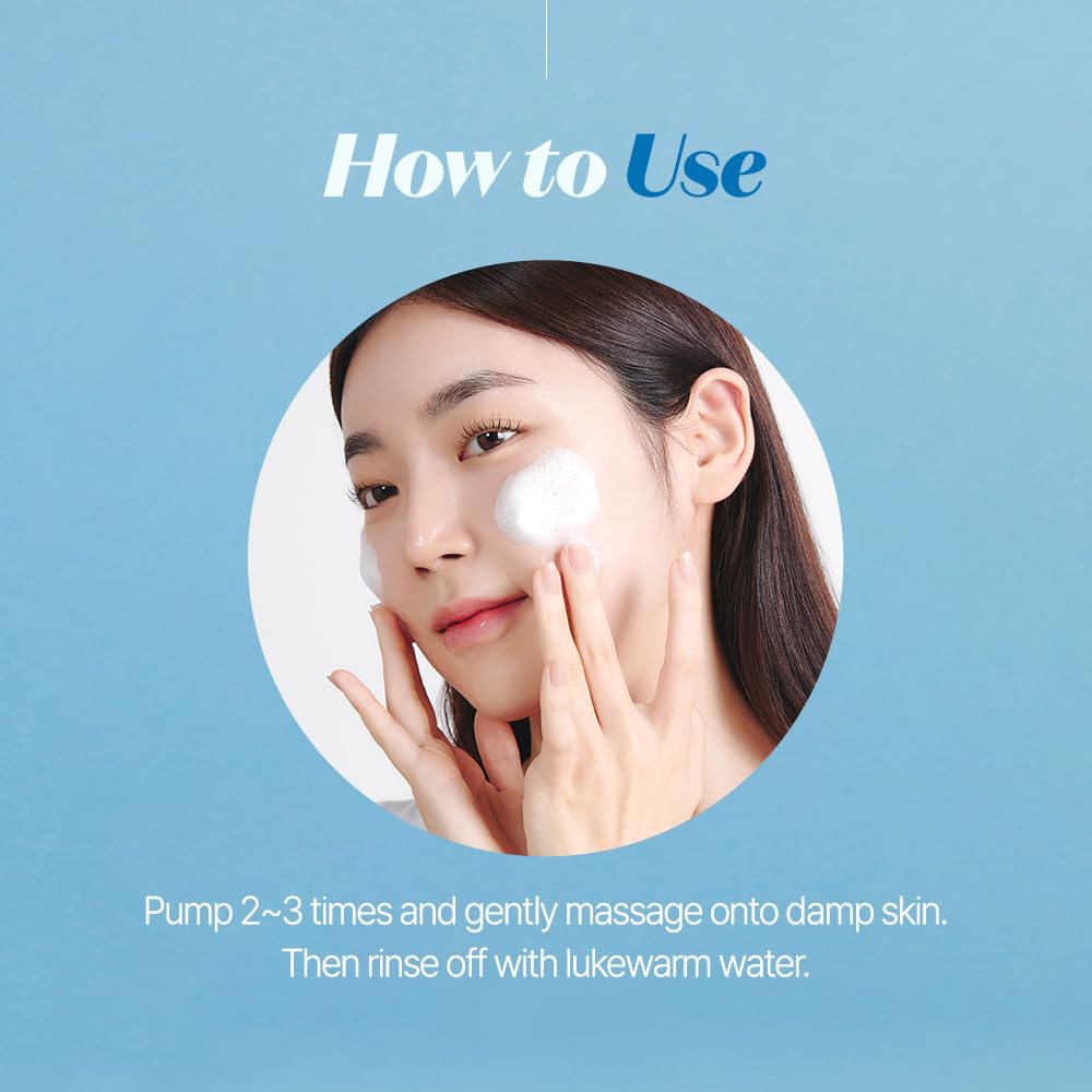 ETUDE SoonJung pH 6.5 Whip Cleanser Big Size, Mild Micro Foaming Face Wash for Sensitive Skin, Panthenol, Madecassoside for Soothing, Barrier Repair, Low pH, Vegan, Non-comedogenic 8.45 Fl Oz