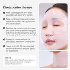 Torriden CELLMAZING Collagen Firming Gel Facial & Neck Sheet Mask (pack of 4) | Covering Neck Mask | 5D Collagen Complex, Amino Acid Complex, Peptide
