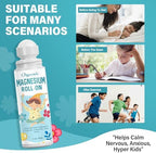 Magnesium Lotion for Kids - Natural & Gentle Magnesium Calming Lotion for Kids & Adults Bedtime Sleep Soundly, Roll-On Magnesium Lotion