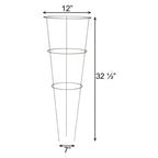 BestNest Panacea 89723 Round Tomato & Pepper Towers, Galvanized, Pack of 20