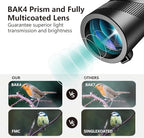 Monocular-Telescope 80x100 High Powered Monoculars High Definition for Adults High Powered with Smartphone Adapter Telescope Hunting Wildlife Bird Watching Travel Camping Hiking-Black