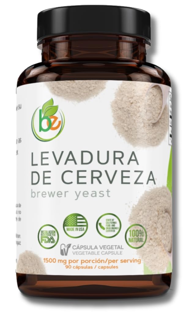 Levadura De Cerveza (Brewer���s Yeast Capsules) ��� 1500 mg Per Serving, 90 Veggie Caps ��� 100% Natural, Made in USA ��� Nutrient-Rich Superfood for Digestive & Immune Support | Dietary Supplement