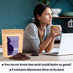 Mommee Coffee - Full Caf | Low Acid, Organic, Fair Trade, Water Processed | Whole Bean, 22oz.