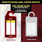 Catchmaster Premium Clothes Moth Traps, XL Sticky Odorless Glue Traps 6PK, Pheromone Attractant, for Closets Wardrobes Cabinet Drawers & Carpet, PheroGuard Technology, Attract Trap and Eliminate Moths