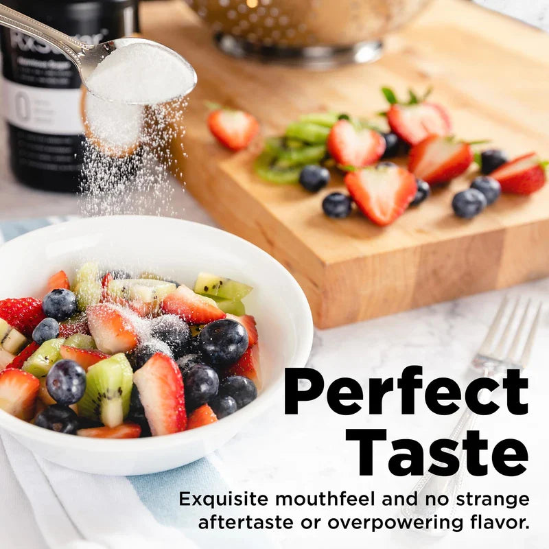 RxSugar 30 Stick Pack Carton 6-Pack | Diabetes-Safe Natural Sugar | Keto Certified | Non-GMO Project Verified | Gluten-Free Certified