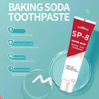 NASHUDA SP-8[Triple Whitening]Probiotic Whitening Toothpaste, Free of Fluoride,Hydrpxyapatite, Anti plaque, Oral Health Management - Specification: 3 PCS