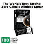 RxSugar 30 Stick Pack Carton 6-Pack | Diabetes-Safe Natural Sugar | Keto Certified | Non-GMO Project Verified | Gluten-Free Certified