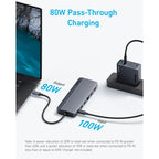 Anker Anker 14 in 1 USB C Docking Station,USB C Hub Triple Display, with 4K HDMI, 1080p VGA, 100W Power Delivery, 5Gbps USB-A/C Data Ports for MacBook, Dell XPS and More