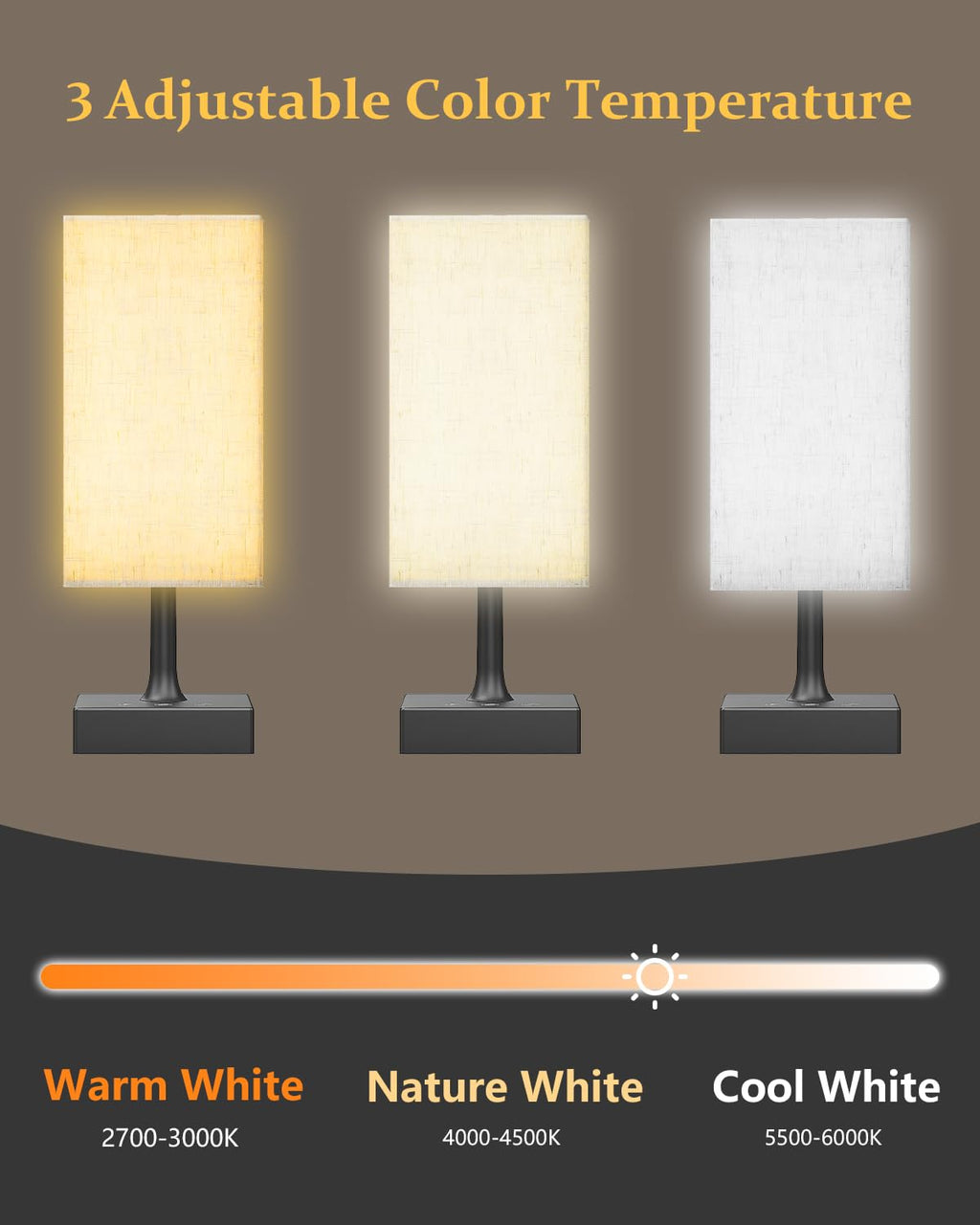 FARRIDE Light Therapy Lamp 10000 Lux Sun Lamp with 3 Color Temperatures, Adjustable Brightness, 4 Timer & Memory Function, Full Spectrum Light, Sunlight Lamp with Remote Control for Home, Happy Life