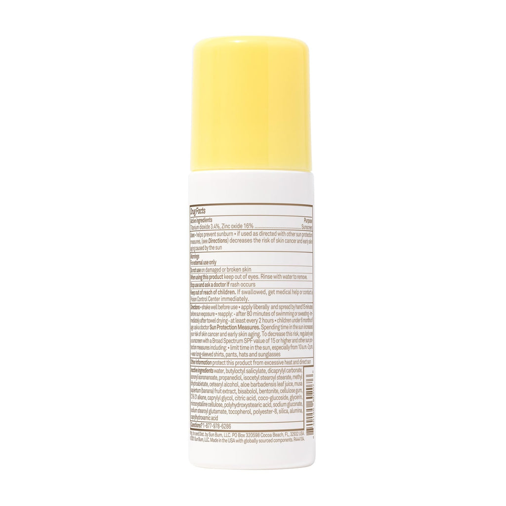 Sun Bum Baby Bum Mineral SPF 50 Roll-On Sunscreen - Vegan and Hawaii 104 Act Compliant (Without Octinoxate & Oxybenzone) - Broad Spectrum Moisturizing UVA/UVB - Travel Size - 3 oz