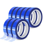 Fyguard 8 Rolls 20mm × 30m (98ft) Blue Sublimation Tape Heat Transfer Tape, Heat Resistant Tape for Sublimation Printer Electronic Soldering, No Residue