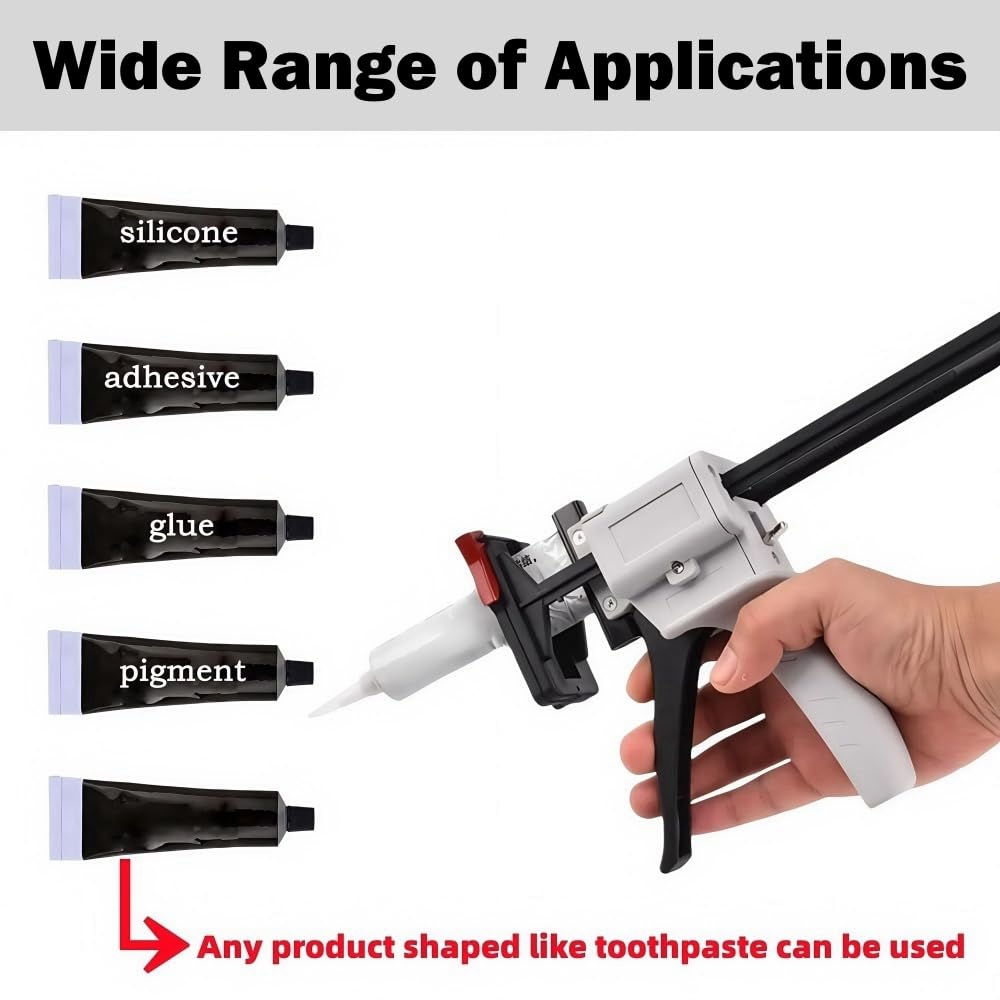 Toothpaste Tube Glue Gun, Tube Squeezing Machine Dispenser Glue Gun, 704 Universal Manual Glue Gun Extruder for Toothpaste Cream Adhesive