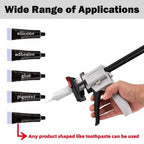 Toothpaste Tube Glue Gun, Tube Squeezing Machine Dispenser Glue Gun, 704 Universal Manual Glue Gun Extruder for Toothpaste Cream Adhesive