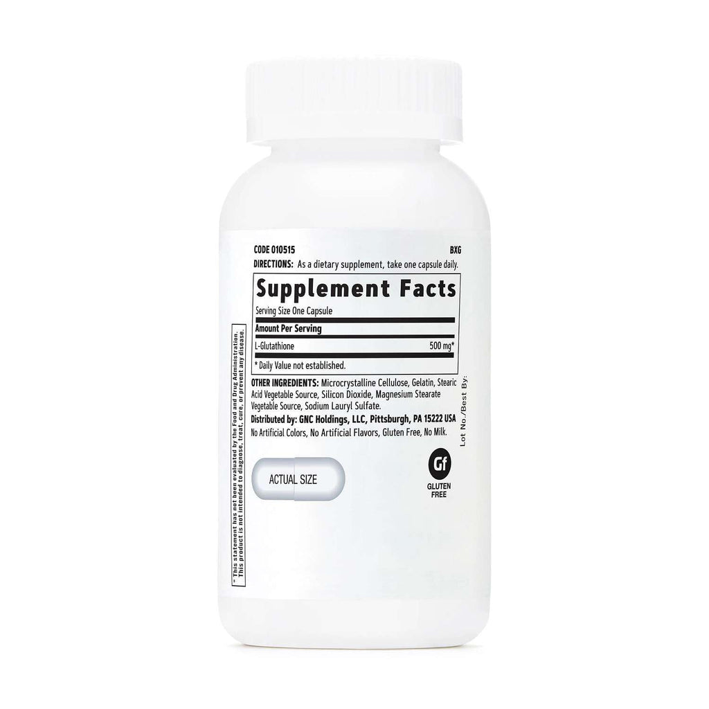 GNC Glutathione 500mg, 60 Capsules, Supports Immune Health