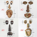 Garden Resin Tree Face Decor, Bark Look Forest Spirit Sculpture Outdoor Yard Creative Ornament (A1)