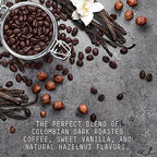 Stone Street Cold Brew Flavored Coffee, Natural Vanilla Hazelnut Flavor, Low Acid, 100% Colombian, Gourmet Coffee, Coarse Ground, Dark Roast, 1 LB