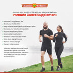 Vitamins Wellness -10 in 1- Made in USA Immune Support Supplement–Elderberry Immune Guard and Booster with Zinc and Vitamin C, Vitamin B6, Turmeric, Garlic, Echinacea 60 Count/1 Month Supply