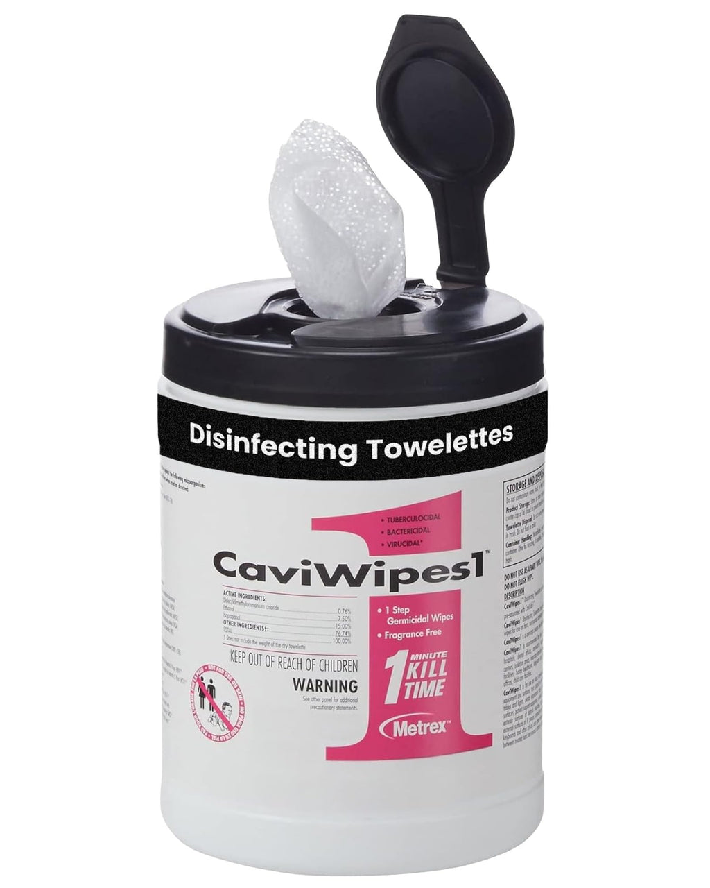 Metrex CaviWipes1 Disinfecting Wipes, 6x6.75 in, 160 Ct