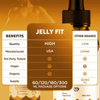 (3 Pack) Jelly Fit Drops, Official JellyFit Drops with All Natural Ingredients, Advanced Jelly Fit Health & Wellness Supplement, JellyFit Maximum Strength Active Lifestyle Multivitamin (90 Servings)