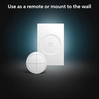 Philips Hue Wall Tap Dial Light Switch, Portable, White - 1 Pack - Requires Lights and Bridge - Smart Home - Easy, No-Wire Installation