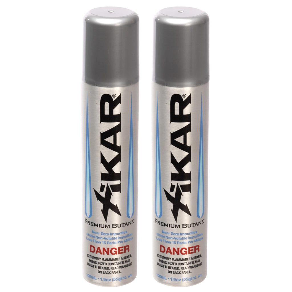 Xikar PUROFINE Premium Butane Fuel Refill (100ml) 0 Impurities - Ultra Refined, Food Grade, Culinary Butane Refill for Torch & Lighter - Jet Flame Lighter Fuel & Kitchen Torch Refills (2 Pack/1.9oz)