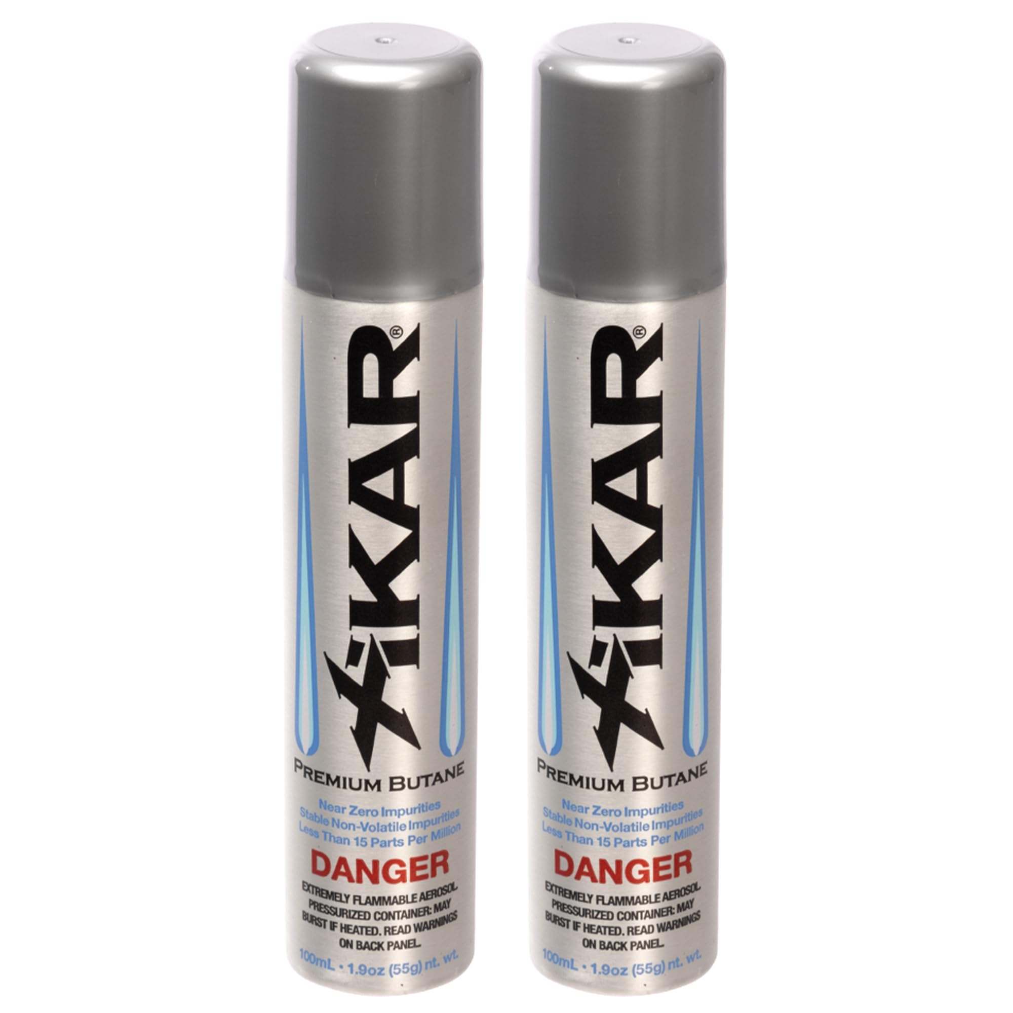 Xikar PUROFINE Premium Butane Fuel Refill (100ml) 0 Impurities - Ultra Refined, Food Grade, Culinary Butane Refill for Torch & Lighter - Jet Flame Lighter Fuel & Kitchen Torch Refills (2 Pack/1.9oz)