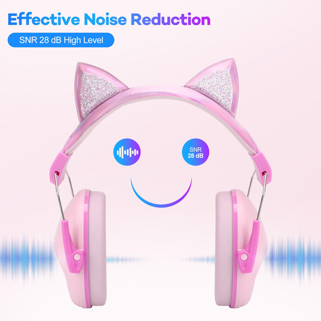 2 Pack Noise Cancelling Headphones for Kids, Kids Ear Protection 28dB SNR Noise Reduction Ear Muffs for 3-16 Years Toddler/Children, Noise Cancelling Headphones Hearing Protection For Fireworks
