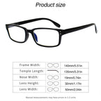 Kerecsen 6-Pack Reading Glasses Blue Light Blocking,Spring Hinge Readers for Men Women,Computer Eyeglasses (6 Black, 2.0, multiplier_x)