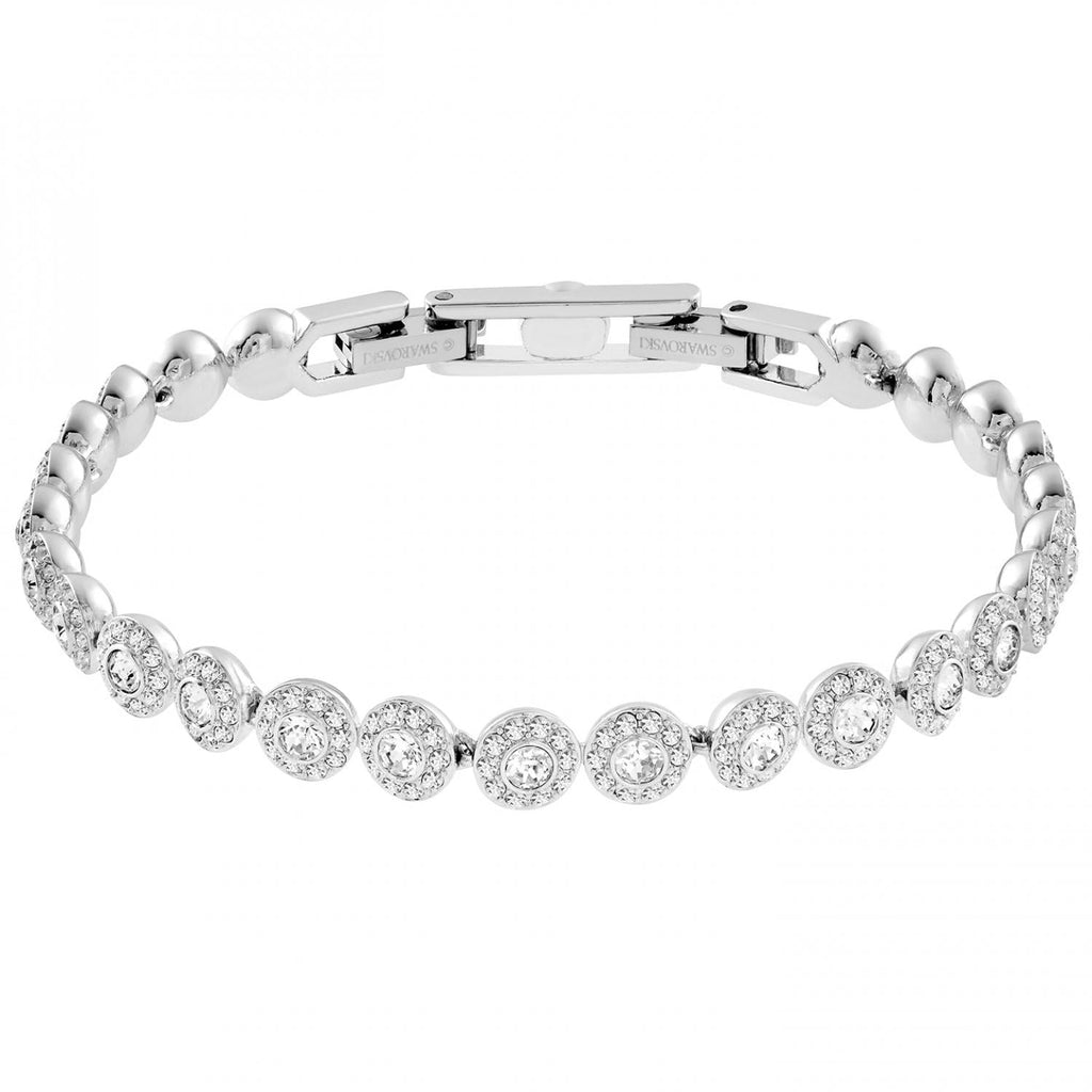 Swarovski Una Angelic Bracelet with White Crystals on a Rhodium Plated Setting