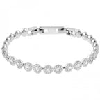 Swarovski Una Angelic Bracelet with White Crystals on a Rhodium Plated Setting