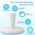 OJP SP1106 Pool Skimmer Vacuum Plate and 1-1/2 Inch Pool Spiral Wound Vacuum Hose Cuff for Hayward 1082 SP1084 SP1085 SP1075, In-Ground Pool Skimmer Basket Vac Vacuum Hose Cover Plate Replacement