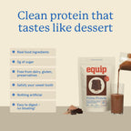 Equip Foods Prime Protein Powder | Clean, Grass Fed Beef Protein Powder | Carnivore Protein Isolate | Paleo, Keto Friendly | Gluten & Dairy Free | Helps Build & Repair Tissue | 30 Servings, Chocolate