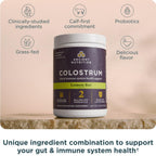 Ancient Nutrition Colostrum Superfood Powder, Grass Fed Bovine Colostrum, Supports Healthy Gut Microbiome and Immune System, Clinically Studied Lactoferrin & Probiotics, Lemon Bar, 60 Servings