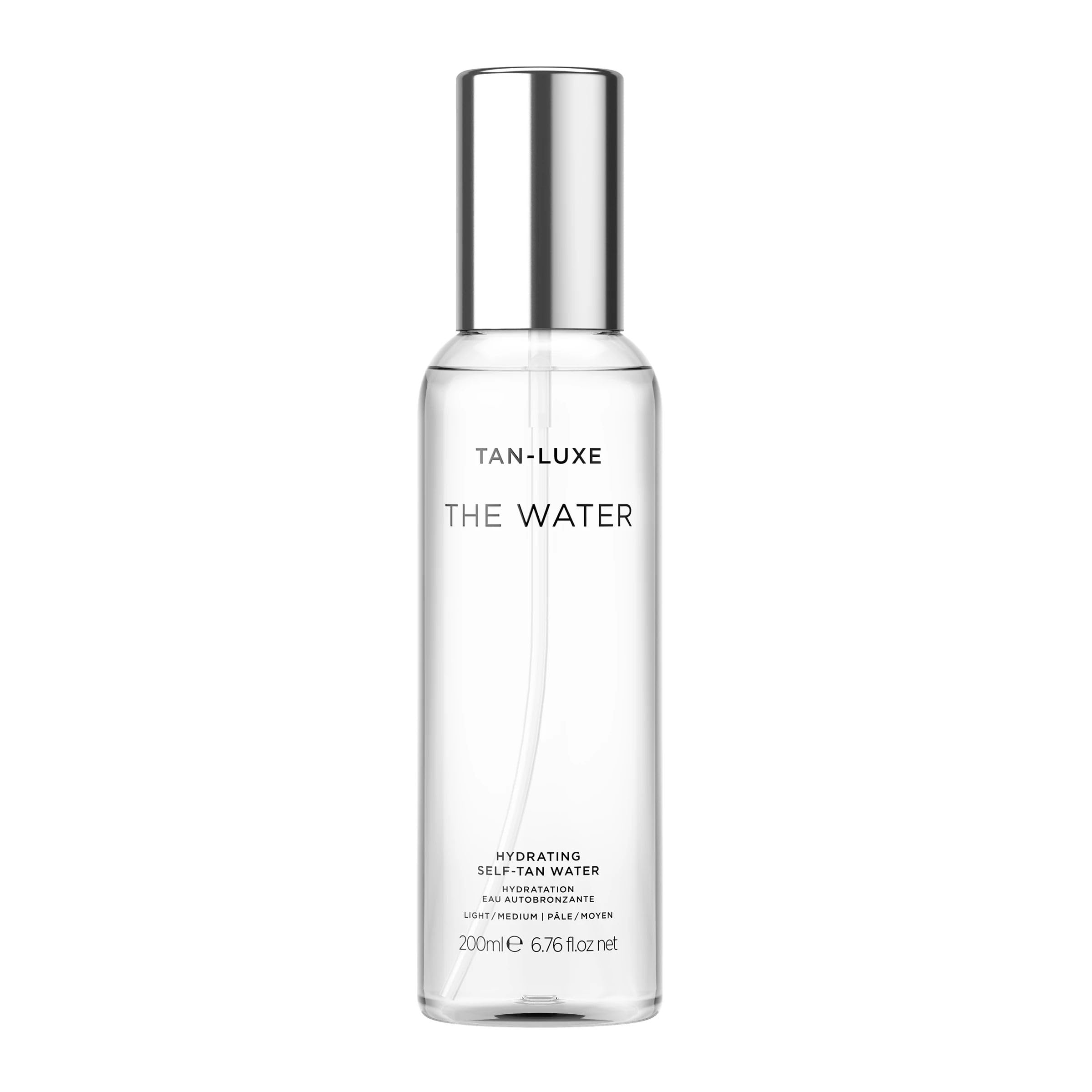 Tan-Luxe The Water, Hydrating Self Tanner Mist, Skincare Infused Spray for a Natural Looking Tan, Transfer-Free Formula, Cruelty-Free, 6.76 fl. oz