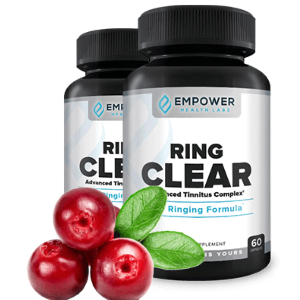 Empower Health Labs Ring Clear All-Natural Ear Buzz Relief Formula for Lasting Relief from Incessant Ear Buzzing - 30-Day Supply