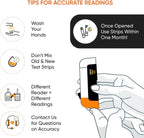 Dario 100 Blood Glucose Test Strips - Only works with Dario Monitor (25 Pack x 4)