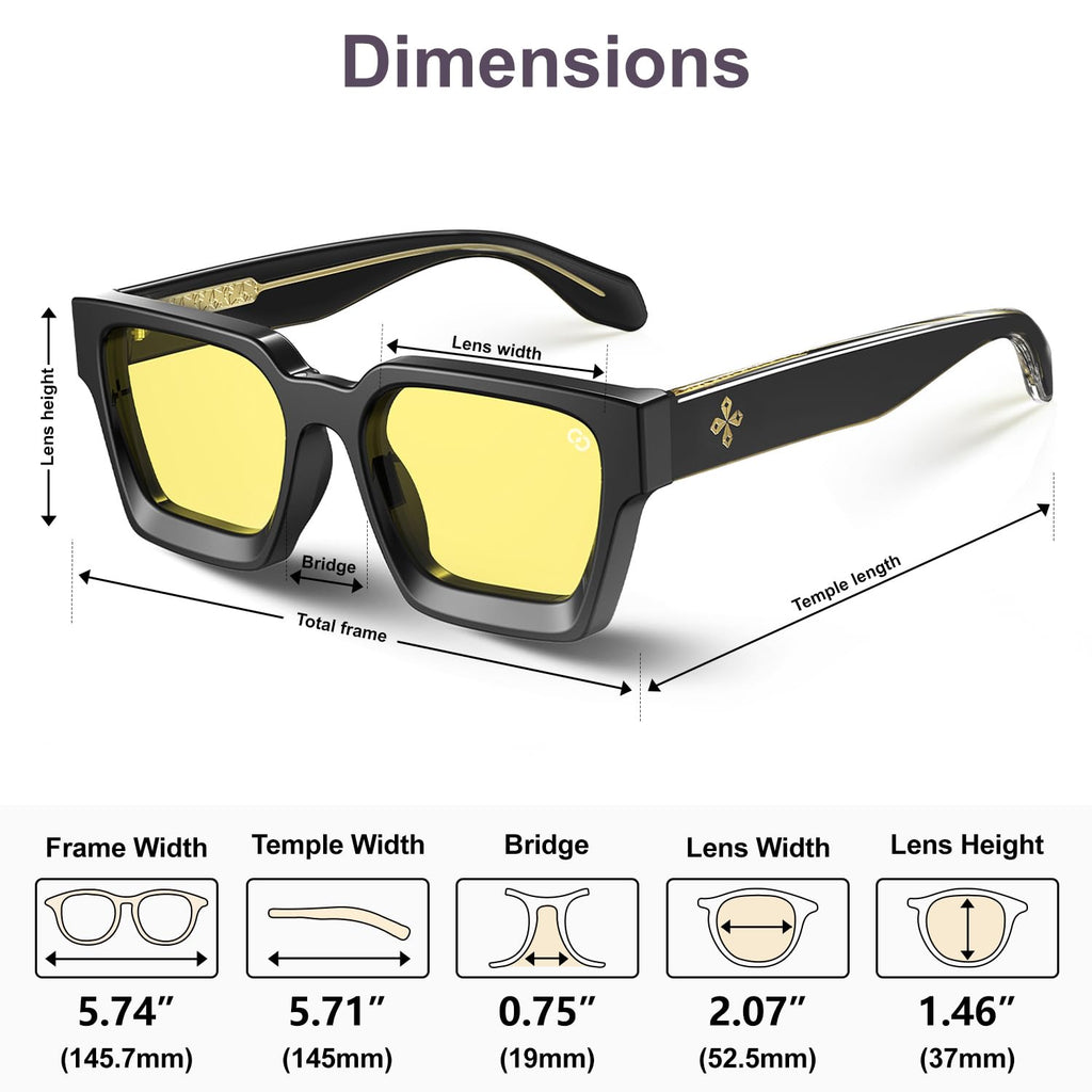 VISOONE Gamer Glasses Professional Blue Light Filter with Anti-Fatigue and Anti-Glare for Men and Women RIVER