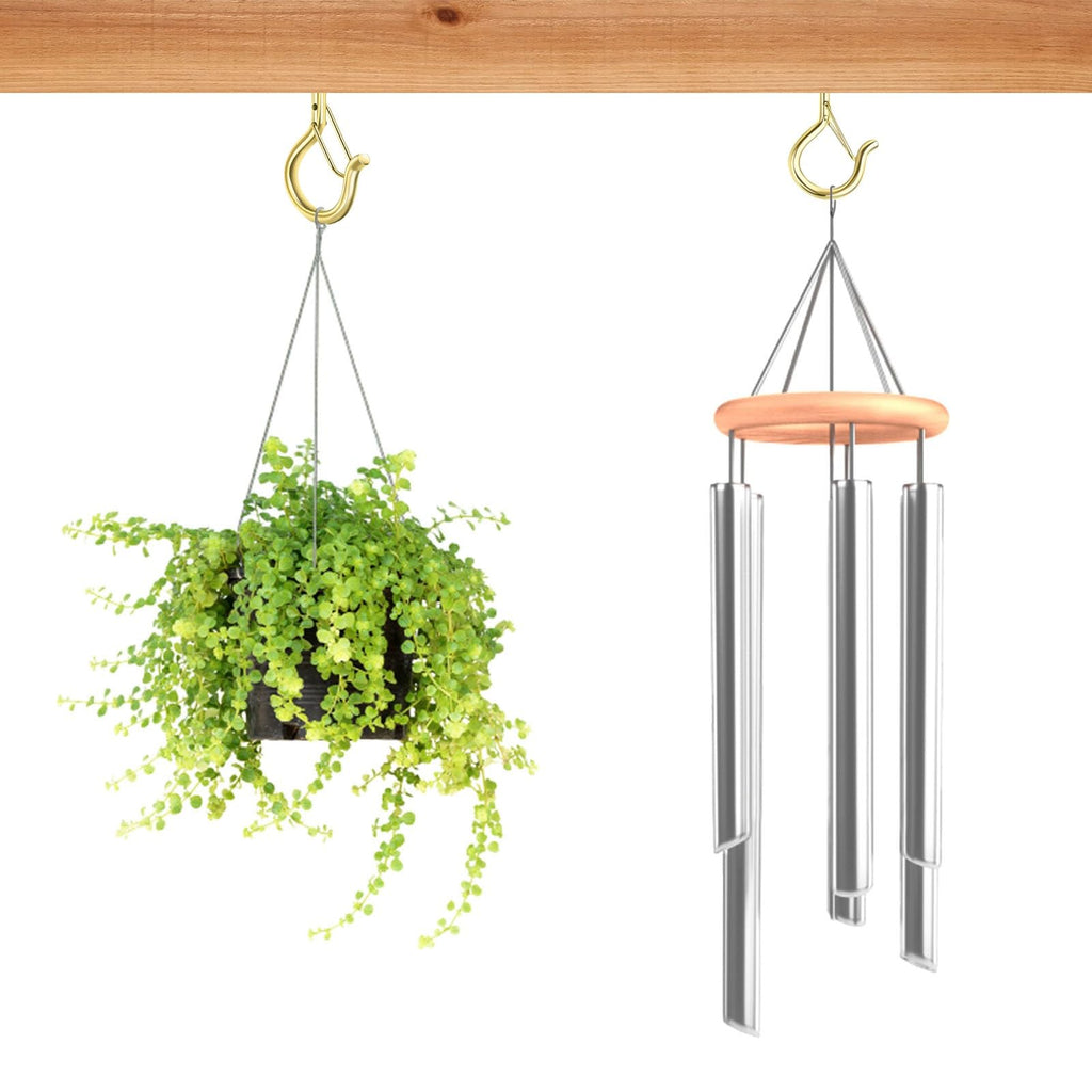 50 PCS Screw Hooks for Outdoor String Lights, Q Hangers String Light Hooks