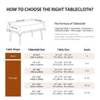 Deep Dream Tablecloths, 55 x 86 Inch Waterproof Table Cloth, Linens Wrinkle Free Anti-Fading, Rustic Table Cover Decoration for Kitchen Dinning Christmas (Rectangle/Oblong,6-8 Seats, Light Coffee)