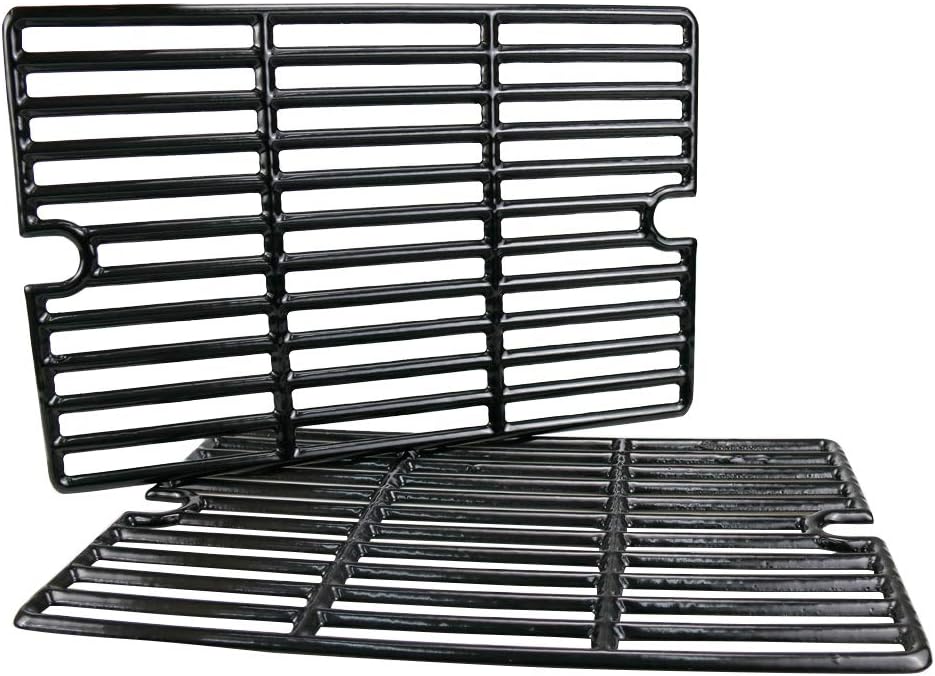 GRISUN 16.5" Cast Iron Cooking Grates for Charbroil Smoke Hollow, Grill Grates Replacement Parts for Gas Grill Model Smoke Hollow PS9900, 7000CGS, Charbroil 463722315 463722313 463750914