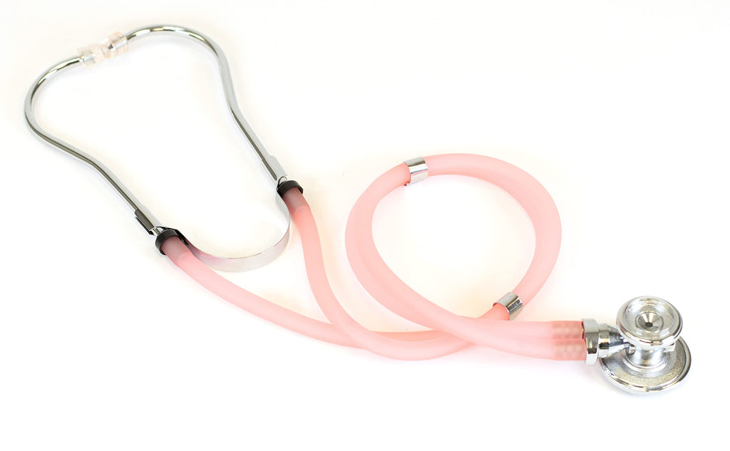 Primacare DS-9295-PK 30" Sprague Rappaport Style Stethoscope for Doctors, Nurses and Medical Students, First Aid Professional Dual Head Cardiology Kit for Men, Women and Pediatric, Pink
