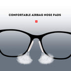SMARTTOP Upgraded Eyeglasses Silicone Nose Pads, 10pairs 2mm Air Chamber Anti-Slip Adhesive Nose Pads-One Hole in Both Side Design More Soft and Comfortable-for Full Frame Sunglasses Reading Spectacle