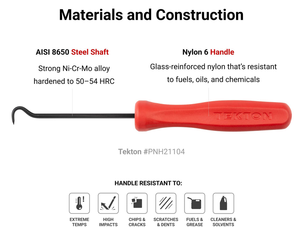 TEKTON Pointed Pick and Hook Set (5-Piece) | PNH90102 | Made in USA