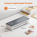 Bonsaii 9 Inch Laminator Machine with 50 Laminating Sheets, Jam-Free Tech