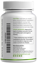 Alpha Lipoic Acid 1,000mg, 180 Veggie Capsules – 50/50 R-ALA & S-ALA for Max Bioavailability – Antioxidant Supplement – Energy & Nervous System Support – Non-GMO