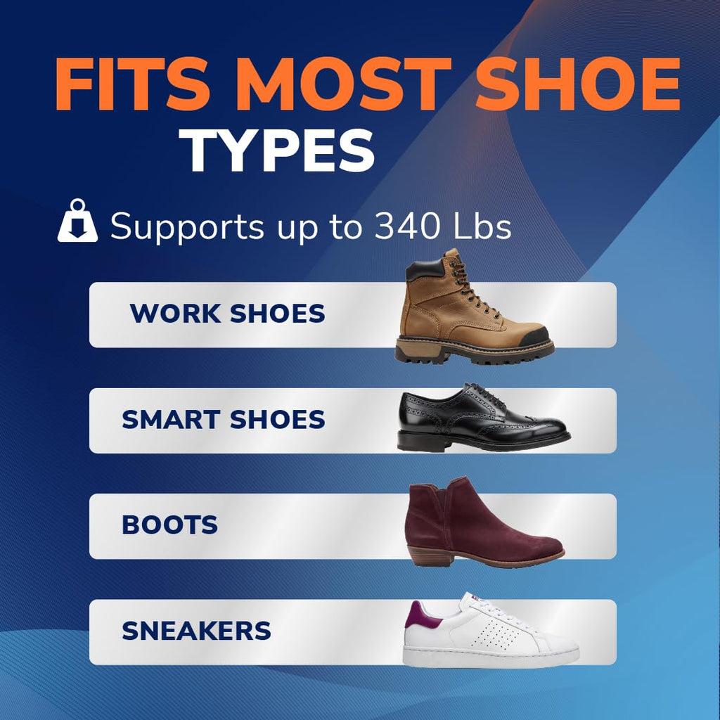 Dr. Scholl’s Advanced Pain Relief Insoles for Men Women, Heavy Duty Orthotics for Work Shoes & Boots, Plantar Fasciitis & Arch Support, Shock-Absorbing, up to 340 lbs, Men 8.5-9, Women 9.5-10