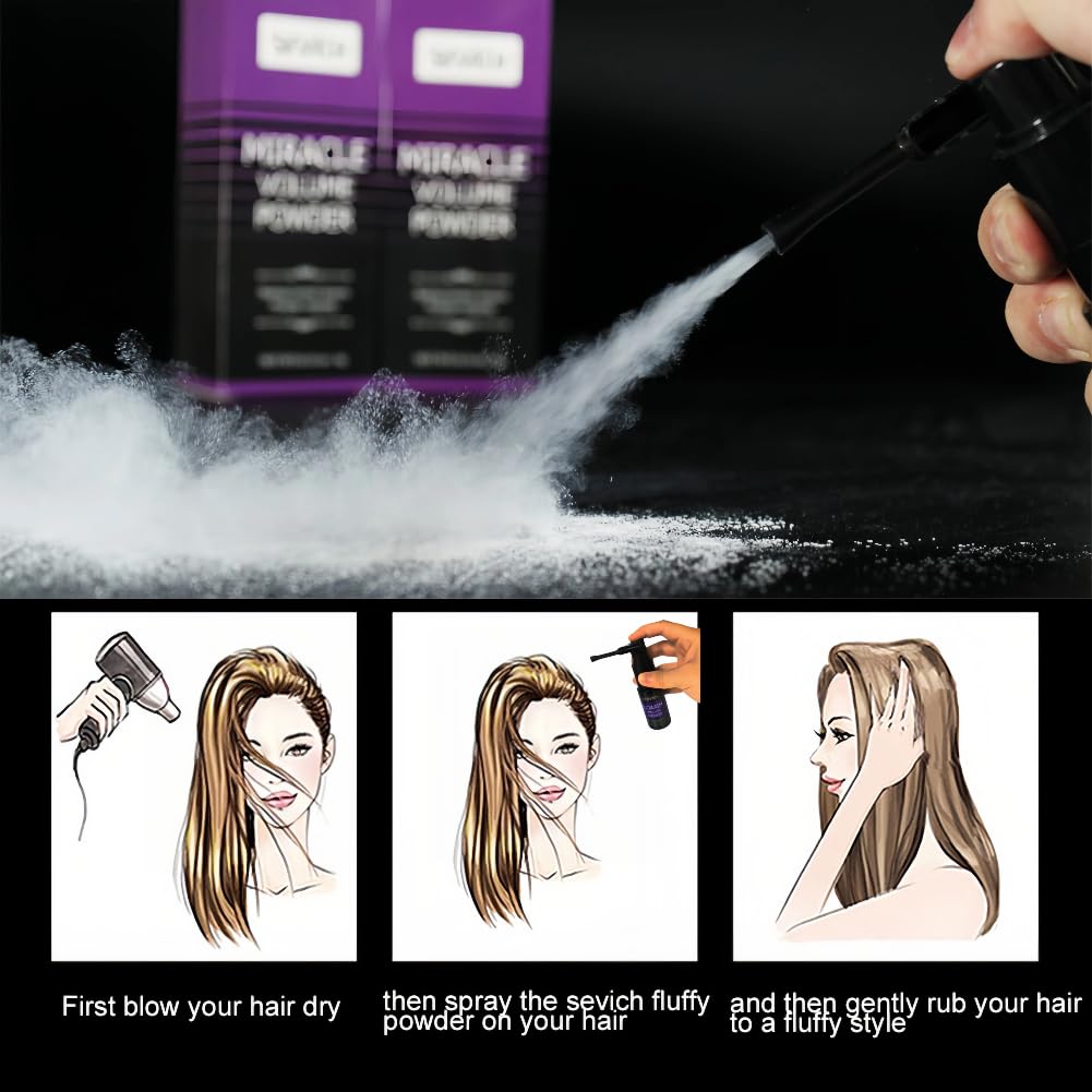 Gowwim Texture Powder, 360° Rotating Nozzle Design Hair Texture Styling Volume Powder Instant Oil Control & Matte Finish Long-Lasting Volume for Men & Women Volumizing Non-greasy 4g