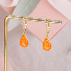 CiNily Teardrop Leverback Dangle Earrings for Women Hypoallergenic