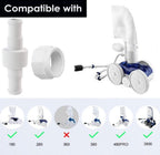 ATIE 280, 380, 180 Pool Cleaner Hose Swivel D20 and Hose Nut D15 Combo Kit Replacement For Zodiac Polaris 280, 380, 180 Pool Cleaners (4 Pack)